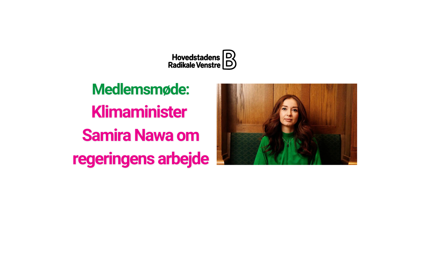 Begivenhedscover Medlemsmøde